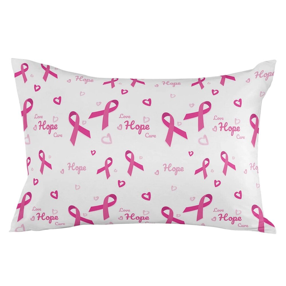 8221 Pillow Covers 20x26 Inch - Standard Breast Cancer Awareness Pink